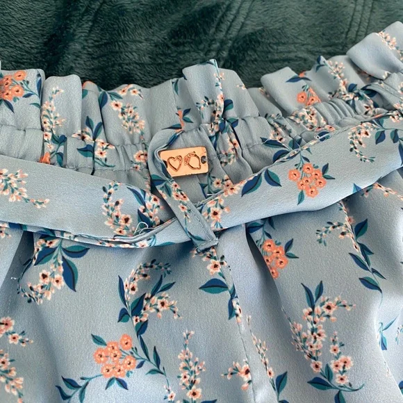 For Love and Lemons Skivvies Belted Tie Shorts - Picture 2 of 6